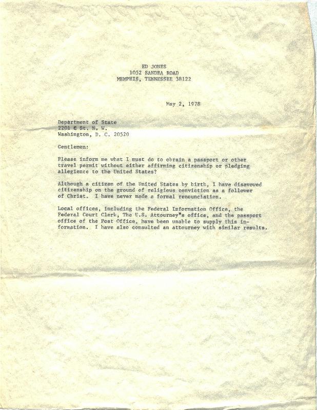 Letter of Inquiry2May1978
